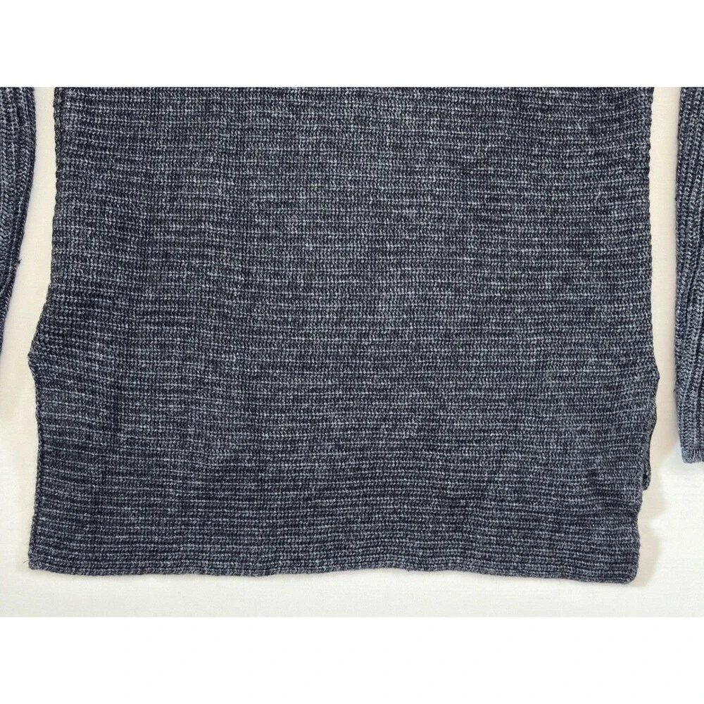 Bartolini Womens‎ Mock Neck Sweater Blue Gray Cashmere Wool Blend Italy Small